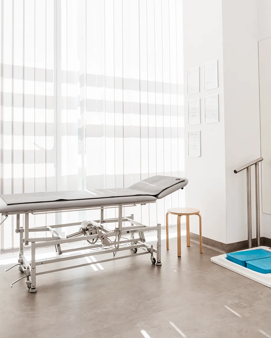 Sala ćwiczeń FootMedica z leżanką i drabinką